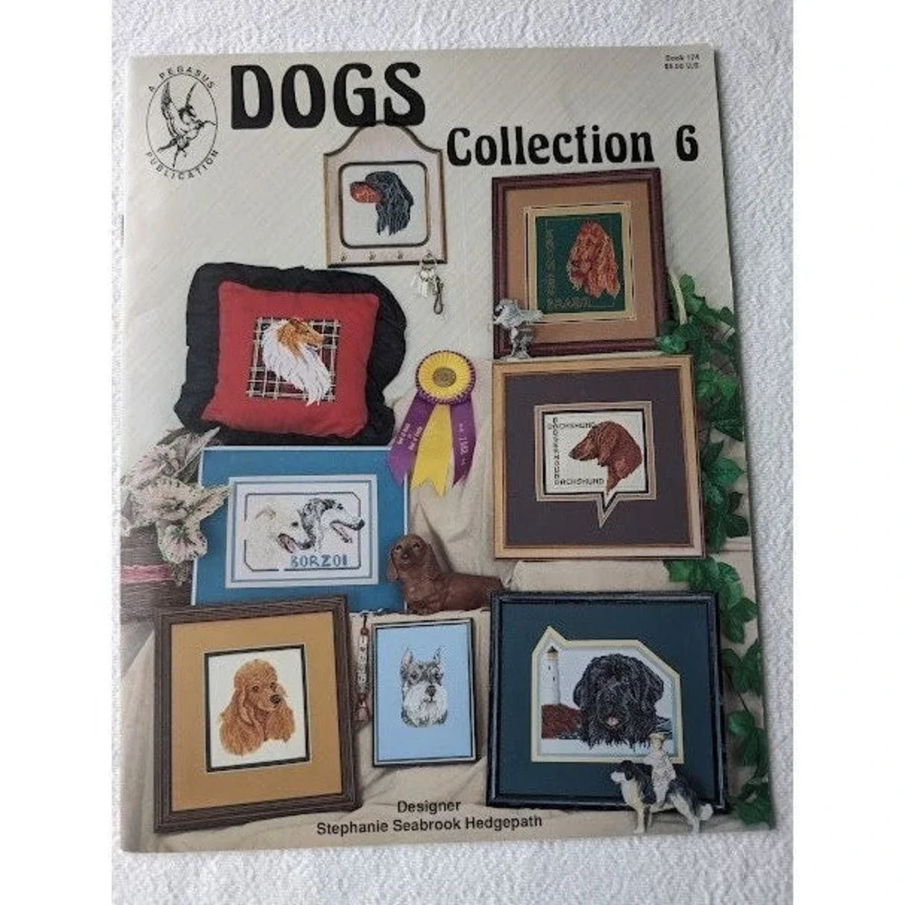 A Pegasus Counted Cross Stitch Pattern Dogs Collection 6 Collie Schnauzer Poodle
